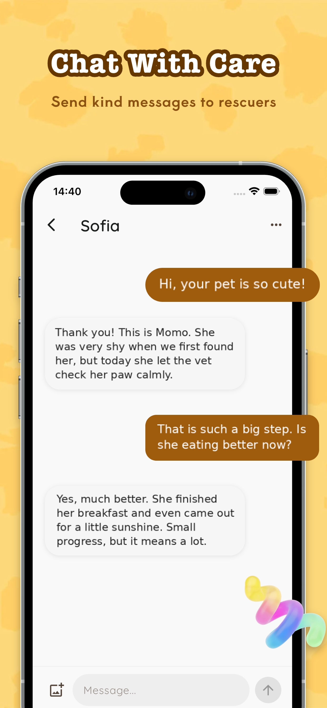 Chat one-on-one with fellow carers